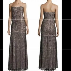 Authentic Herve Leger Black Lace Aleah Dress Gown